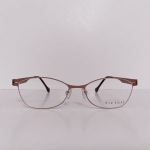 Womens Red Rose Designer Cat Eyeglasses Frames 52-16-145 Coral Pink Never Worn